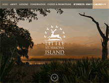 Tablet Screenshot of littlestsimonsisland.com